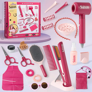 Set de Peluquería de Juguete <span class=keywords><strong>para</strong></span> <span class=keywords><strong>Niñas</strong></span>, Mini Set de Maquillaje y Peinado <span class=keywords><strong>con</strong></span> Secador de Pelo Eléctrico y Plancha <span class=keywords><strong>para</strong></span> Niños - Product Image 6