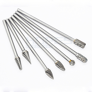 Đầu mài tùy chỉnh có chiều dài đặc biệt, làm từ cacbua tungsten, dạng dũa xoay với răng cắt kim cương thô đơn/kép bằng nhôm - Product Image 5