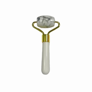 Outils de massage facial : Rouleau de jade blanc turquoise et rouleau en résine pour le visage - Product Image 2