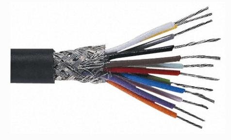 Shielded PE Insulated Low Voltage Copper Core Braid Shielded PVC Instrument Cable Computer Control Cable