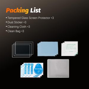 อมาซีร์สำหรับอินสตา 360 X4 ฟิล์มกันรอยหน้าจอ 3 ชิ้นกระจกนิรภัย 9H ความแข็งกันกระแทกป้องกันลายนิ้วมือฟิล์มใส - Product Image 5
