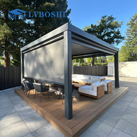 Toldo Enrollable Eléctrico Vertical Personalizado, Impermeable, para Exteriores, con Pantalla de Aluminio, Protección UV, con Sistema de Cremallera y Wi-Fi