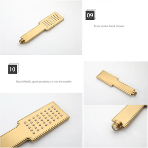 <span class=keywords><strong>AMAXO</strong></span> Vanne de dérivation de douche multifonctionnelle en or brossé, mitigeur thermostatique dissimulé en laiton, kit de vanne de contrôle de douche - Product Image 4