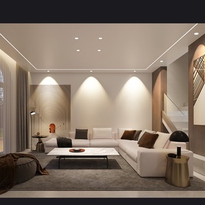 Spot LED à spectre complet en aluminium, design minimaliste moderne, sans points lumineux secondaires, Ra98, anti-éblouissement profond, encastré pour usage domestique - Product Image 4