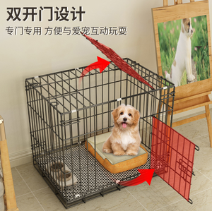 Düşük fiyat özel boyut katlanır paslanmaz çelik Metal istiflenebilir hayvan kafes Metal köpek sandık Pet köpek kedi kafes için kapalı açık - Product Image 2