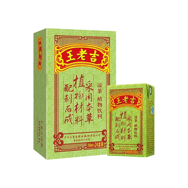 Çin içecekleri içecek Wanlaoji bitki çayı 250ml taze serin yaz takas ısı çaylı içecek