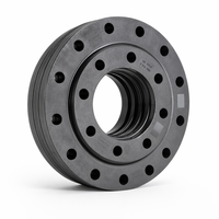 ASTM PP-beschichtete Flanschplatte mit glatter Oberfläche PN16 2-12 Zoll HDPE Stumpfschweißflanschadapter Amerikanischer Rohrleitungsanschluss