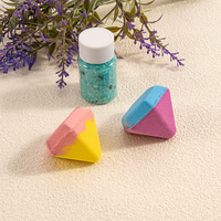 Vente en gros de bombes de bain en forme de diamant faites à la main Bubble Fizzi bombes de bain de luxe végétalien naturel coffret cadeau