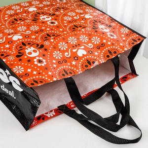 Bolsas tejidas de PP recicladas al por mayor, bolsas tejidas de polipropileno laminado, bolsas de compras reutilizables con logotipo personalizado - Product Image 6