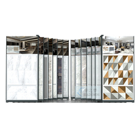 Usine directe présentoir de carreaux coulissants échantillons d'affichage en pierre retirer présentoirs de carreaux de porcelaine mosaïque pour panneau mural pc