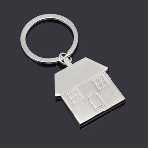Customized Logo Print Zinc Alloy Cute Cartoon House Shaped Keychain Women's <b>Key</b> <b>Chain</b> Bag Charm Gift - Product Image 6