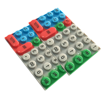 Clavier tactile à surface plane en caoutchouc de silicone de précision, système de boutons à pression stable