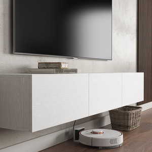 Ajunion hiện đại nổi gỗ TV đứng sang trọng phòng khách treo tường phương tiện truyền thông giao diện điều khiển lưu trữ tủ TV đơn vị lên đến 80 "TVS - Product Image 3