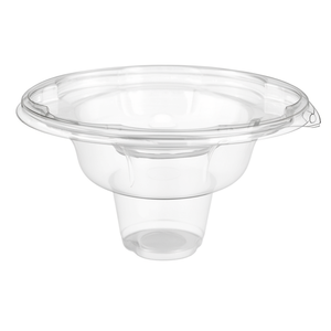 Clear Disposable PP Ice Flakes Cup Dessert Sherbet Kakigori Bingsu Container Lid for <b>Shaved</b> Ice <b>Cream</b> - Product Image 2