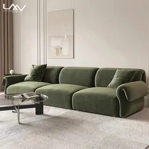 Living Room Furniture Cloud Shape Modern Design Sofa Sectional Wooden Frame Fabric Hotel Villa Apartment Art Hall Two Seat Sofa