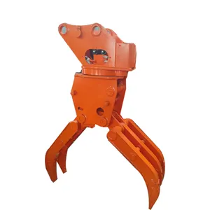 Sắt Thép 6t 15t 30t Máy xúc đào kim loại Bale giấy cuộn túi bánh xe máy xúc gỗ grapple máy xúc thép grabbing máy