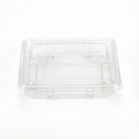 Boîtes d'emballage alimentaire en plastique jetables recyclables de taille personnalisable en usine, contenants scellés pour fruits et légumes