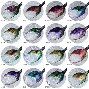 Vendedor caliente White Fairy Ice Pearl Chrome Pigment Shell Nails Dust Mirror Aurora Powder - Product Image 3