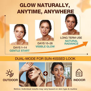 日焼け促進グミ - 10in1配合、肌の輝きサポート、砂糖不使用の日焼けサプリメント、ベータカロチンとアスタキサンチン配合 - Product Image 5