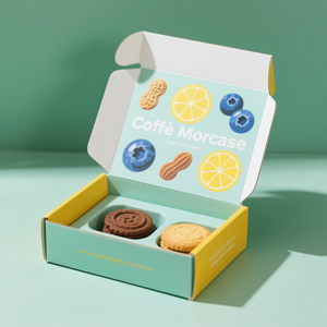 Logo personalizzato in cartone pasticceria Dessert biscotto spedizione biscotti biscotti scatole di imballaggio per dolci zuccherati goffratura - Product Image 6