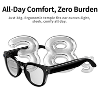 Nouvelles lunettes intelligentes Vision MT3 avec caméra 8MP, bouton tactile HD, traduction IA, assistant vocal, charge rapide, lunettes de soleil sport BT