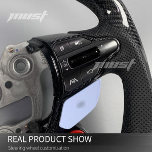 Volante Personalizado de Fibra de Carbono y Cuero para Hyundai Elantra <span class=keywords><strong>N</strong></span>, i30N, i20N, <span class=keywords><strong>N</strong></span>-line <span class=keywords><strong>2019</strong></span>-2026 Compatible con Calefacció<span class=keywords><strong>n</strong></span> y Pantalla LED - Product Image 4