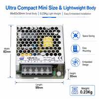 Alimentation à découpage AC/DC 50W 12V 24V 15V 36V 48V, convertisseur industriel à sortie unique 110V 220V