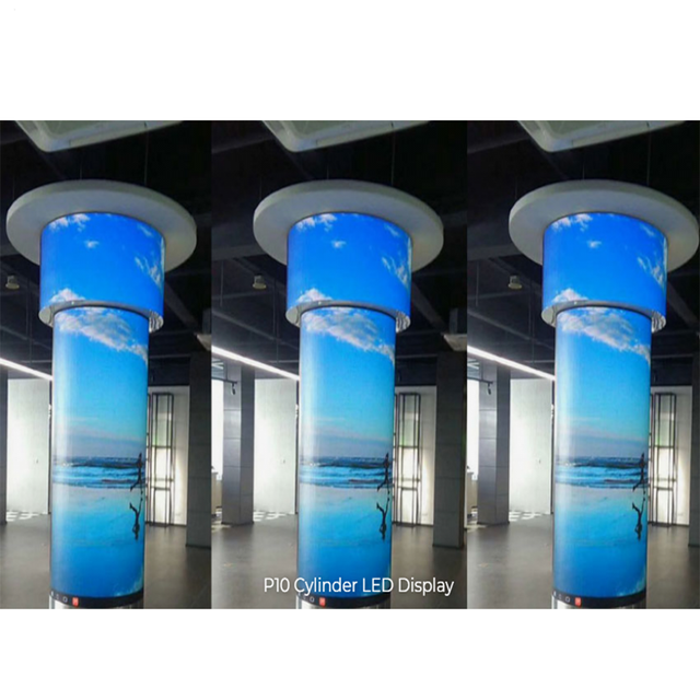 Top Sale Indoor P1.8 P2.5 Curved Soft Flexible Led Video Wall Screen Outdoor for Exhibition Shop Store Cylindrical Column Use