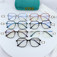 Montura de gafas poligonales para jóvenes, protección ocular para ordenador, con bloqueo de luz azul, tr, 0799