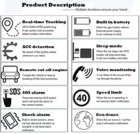 Traceur GPS magnétique 4G WD300 pour bus et véhicules de transport de passagers avec carte SIM mondiale