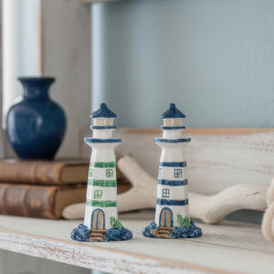 Sculpture de <span class=keywords><strong>phare</strong></span> de style nautique en résine, ornement de table, décoration de maison côtière, décoration de salon, bureau, bureau à domicile - Product Image 5