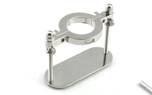 Clip testiculaire de dispositif de compression de scrotum d'acier inoxydable pour les outils de sexe d'esclave adulte de sablier de pénis de retenue masculin - Product Image 6