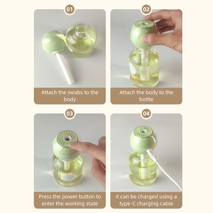 热销无水香味雾化器精油扩散器电动充电冷雾香味扩散器机 - Product Image 6