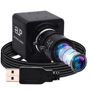 Sony IMX323 Cảm Biến Chiếu Sáng Thấp USB Webcam 2.8-12 Mét Ống Kính Varifocal USB Mini Webcam Cho Windows Android Linux