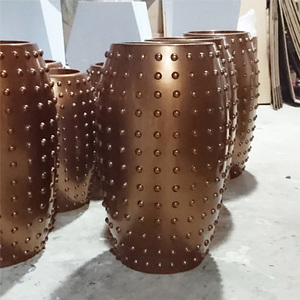 Amor — Pot de fleurs en laiton et cuivre, Pot de décoration pour la <span class=keywords><strong>maison</strong></span>, Style européen - Product Image 4