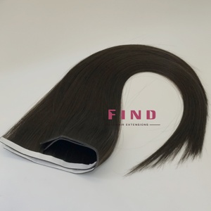 <span class=keywords><strong>Express</strong></span> weft 100% Rusia Virgin Remy ekstensi rambut manusia genius pita panjang gaya ditarik ganda-tren terbaru - Product Image 3