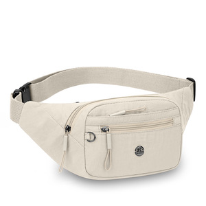 Unisex New Nylon Zipper Waist Bag <b>Small</b> Crossbody Sports Riding <b>Chest</b> Single-Shoulder Lightweight Fanny Pack Custom Logo - Product Image 3