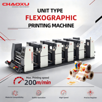 Machine d'impression flexographique à servo-moteur de haute précision pour tissus non tissés
