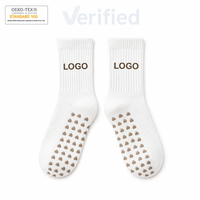 Chaussettes de sport unisexes en coton tricoté avec logo personnalisé pour femmes, antidérapantes, respirantes, en maille, pour adultes et enfants