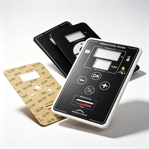 Clavier à membrane personnalisé OEM pour panneau de commande d'incubateur d'œufs, autocollant 467MP, PVC adhésif, fenêtre d'affichage PET, capteur d'humidité - Product Image 1