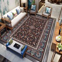 Tapis de sol vintage 3D en polyester, style bohème moderne, motif floral, écologique, grande surface, style turc, pour salon, maison, prière