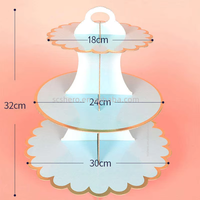 Support de présentation à trois niveaux pour cupcakes et desserts, idéal pour anniversaires et mariages, décoration de gâteaux, plateau à gâteaux – Meilleures ventes