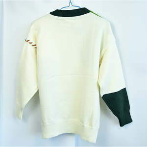 Suéter Vintage de Estilo Moderno, Cálido, Informal, de Punto, Holgado, para Otoño, Ropa de Exterior - Product Image 2