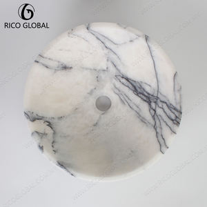 ตู้หินอ่อนทรงวงรีทำมือที่ทันสมัยอ่างน้ำมีคุณสมบัติสวยงามสำหรับพื้นที่รับประทานอาหารโรงแรมห้องน้ำและห้องครัว - Product Image 6