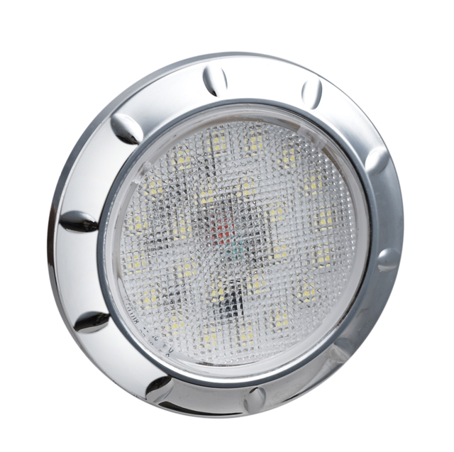 E-Mark UV PC Lens Round 12v Interior Ceiling Dome Caravan Led Lights