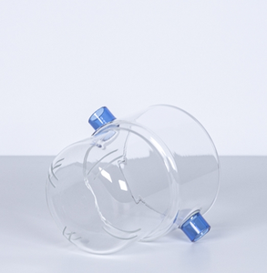 Juego de tazas de filtro de vidrio de borosilicato personalizado para verter sobre la cafetera, tetera, tetera de vidrio con mango azul - Product Image 5