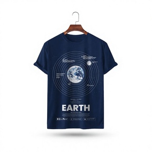 Fabricants de vêtements sur mesure, t-shirts pour hommes à manches courtes, coupe classique, col rond, 100% coton respirant, impression numérique - Product Image 2