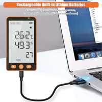 Registrador de Datos de Temperatura y Humedad en Tiempo Real AIKESI GSP-80 Pro con Sonda Extendida, con Informe en PDF y USB