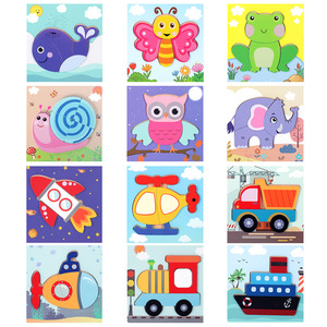 Nuovo Design educativo 3D <span class=keywords><strong>Puzzle</strong></span> fai da te Building Block <span class=keywords><strong>animali</strong></span> tavola di <span class=keywords><strong>legno</strong></span> vendita calda giocattoli educativi Montessori - Product Image 5