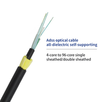 Cables de Alimentación Aéreos Autoportantes ADSS para Exteriores Melontel MT-ADSS-24B1, 24/48 Núcleos, 35kV, Fibra Óptica, Revestimiento LSZH, PVC y PE